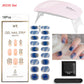 Gel Nail Wraps with UV Lamp Set